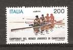 Italie 1982  YT 1540 ** Championnats Du Monde Juniors D'aviron Sport  Aviron - Aviron