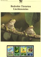 EUROPA Kleintiere Iltis WWF-Set 83 Liechtenstein 967/0 ** 5€ Dokumentation Naturschutz 1989 Wildlife Fauna Fürstentum FL - Collections (without Album)