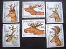 Bulgaria 1987 DEER  - Fauna - Animals Stamps Set Lot - Used Stamps