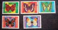 Bulgaria 1984 BUTTERFLIES Butterfly Insects Insect - Fauna Animals - Gebruikt