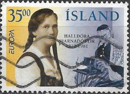 ICELAND 1996 Europa. Famous Women - 35k Halldora Bjarnadottir (founder Of Women's Societies) FU - Oblitérés