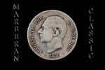 MONEDA 50 CENTIMOS DE PLATA DE ALFONSO XII MADRID 1880 * 8-0 - Other & Unclassified