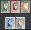 South Africa #74-78 Mint Never Hinged Coronation Set From 1937 - Unused Stamps