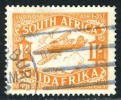 South Africa C6 XF Used 1sh Airmail From 1929 - Poste Aérienne