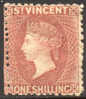 St. Vincent #17 (SG17) Mint Hinged 1sh Victoria From 1872 - St.Vincent (...-1979)