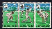 Jamaica        "Cricket"      Set (strip Of 3)   SC# 266-68a MNH** - Cricket