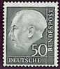 WEST GERMANY - 1953 HEUSS 50 Black - V1837 - Unused Stamps