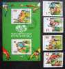 Bulgaria, 1990 - SPORT - Italy´90 - Football FIFA - Bloc & Set Of 4 - Gebruikt