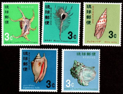 RYUKYU ISLANDS..1967..Michel # 186-190...MNH. - Ryukyu Islands