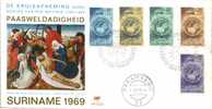 Suriname -  MI-Nr 533/537 FDC (s109) - Easter