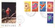 Suriname -  MI-Nr 570/574 FDC (s115) - Pascua