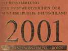 Jahressammlung 2001 Mit 50 ETB,BRD 2156-Block 57 SST 130€ Ersttag-Blatt Illustration Documentation Year-books Of Germany - Sammlungen (im Alben)