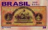 Télécarte Brésil - Billet De Banque - Banknote Phonecard - Geldschein Telefonkarte Coin - 17 - Postzegels & Munten