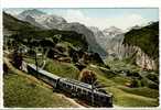 Carte Postale Lauterbrunnen - Wengen Mit Jungfrau U. Breithorn - Chemin De Fer, Train - Lauterbrunnen