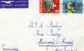 Lettre De Geneve Pour Mongil-Rades Tunisie 1957 - Storia Postale