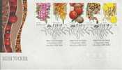 AUSTRALIA FDC BUSH TUCKER FOOD  SET OF 5 STAMPS  DATED 03-09-2002 CTO SG? READ DESCRIPTION !! - Covers & Documents