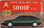 # France 484T F507S CITROEN XM  DPT 75  PARIS 50u S03 08.94 -voiture,car- Tres Bon Etat - 1994