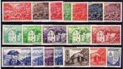 ANDORRE FRANCAIS: TP N° 119/137 ** - Unused Stamps