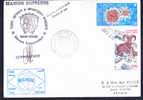 TAAF   Lettre Posté à Bord     Cachet Ford De France    MARION DUFRESNE  MD55/BRESIL - Storia Postale