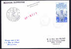 TAAF   Lettre Posté à Bord  Cachet Ford Aux  Francais Kerguelen  OP 87/1 - Covers & Documents