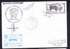 TAAF Courrier Posté à Bord Cachet Quimper  Signé Au Stylo Bille MD55/BRESIL - Lettres & Documents