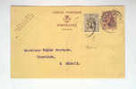 298/12 -  Entier Postal + TP Lion Héraldique PERFORE QUAREGNON 1931- TB REPIQUAGE Charbonnages Rieu Du Coeur Et La Boule - Tarjetas 1909-1934