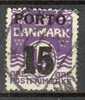 Denmark Postage Due 1934 Mi. 32  15 Øre On 12 Øre Overprinted PORTO Numbers & Waves Wellenlinien - Postage Due