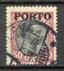 Denmark Postage Due 1921 Mi. 7  50 Øre King König Christian X Overprinted PORTO - Port Dû (Taxe)