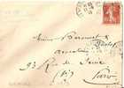 Ny&t  138   Lettre     VERSAILLES    Vers   PARIS    Le    11 JUIN  1913 - Cartas & Documentos