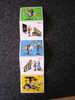 LUCKY LUKE  5 Autocollants   5 Stickers  Croix-rouge 1987 - Stickers