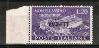 1951 TRIESTE A MONTECASSINO VARIETà MNH ** - VR6752 - Neufs