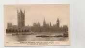 Cp , ANGLETERRE , Londres , Houses Of Parliament From The Thames , Voyagée - River Thames