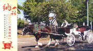 Horse Stage Coach   Stage-coach  ,  Prepaid Card  , Postal Stationery - Stage-Coaches