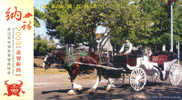Horse Stage Coach   Stage-coach  ,  Prepaid Card  , Postal Stationery - Diligences