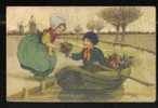 Hardy Florence. A6. Enfants En Hollande Vendant Des Fleurs Sur Une Barque - Hardy, Florence