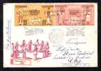 National Cstume 1958 FDC 3 Covers Stamps In Triptic Nvery Rare!! Romania. - FDC