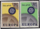 Islanda 1967 Europa 2 Vl  Nuovi Serie Completa - 1967