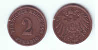 Germany 2 Pfennig 1906 J - 2 Pfennig