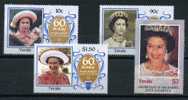 TUVALU 1986 Queen Elizabeth 60° Birthday Cpl Set Of 4  Yvert Cat N° 359/62  Absolutely Perfect MNH ** - Tuvalu (fr. Elliceinseln)