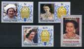 NANUMAGA-TUVALU  1986 Queen Elizabeth 60° Birthday Cpl Set Of 4    Absolutely Perfect MNH ** - Tuvalu