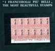 ITALIA REGNO ITALY KINGDOM 1924 ESPRESSO SPECIAL DELIVERY RE VITTORIO EMANUELE CENT 70 SOPRASTAMPAT0 MNH BLOCCO 12 BORDO - Posta Espresso
