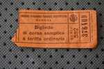 ANCIEN TICKET TITRE DE TRANSPORT UNIONE ITALIANA TRANSVIE ELETTRICHE GENOVA  BIGLIETTO DI CORSA SEMPLICE A TARI ITALIA - Europa