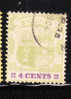 Mauritius 1895-1904 Coat Of Arms 4c Used - Mauritius (1968-...)