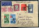 Germany 1958 Cover Sent To Australia With Many Stamps. - Covers & Documents