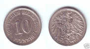 Germany 10 Pfennig 1898 A - 10 Pfennig