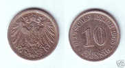 Germany 10 Pfennig 1908 A - 10 Pfennig