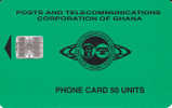 Ghana, GHA-C-05 /04.97, Small Logo, Green, 2 Scans. - Ghana