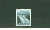 4S0121 Paysage Chute D Eau D Hermelin Parc Stora Sjofallet 827 Suede 1974 Neuf ** - Unused Stamps