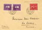 Lettre De Berlin SW11 Pour La Laverie Tunisie 1956 Avec 1 N° 104 Et 2 N° 105 - Briefe U. Dokumente