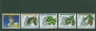 CH1411 Roi Melchior Hetre Erable Chene Epicea 1411 à 1415 Suisse 1992 Neuf ** - Unused Stamps